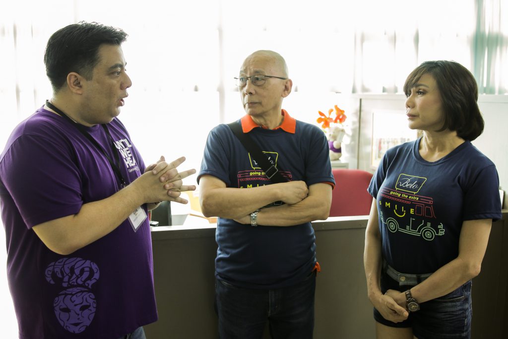 Dr. Vicki Belo with Gian Trebol and Bobby Manzano of Operation Smile Philiipines