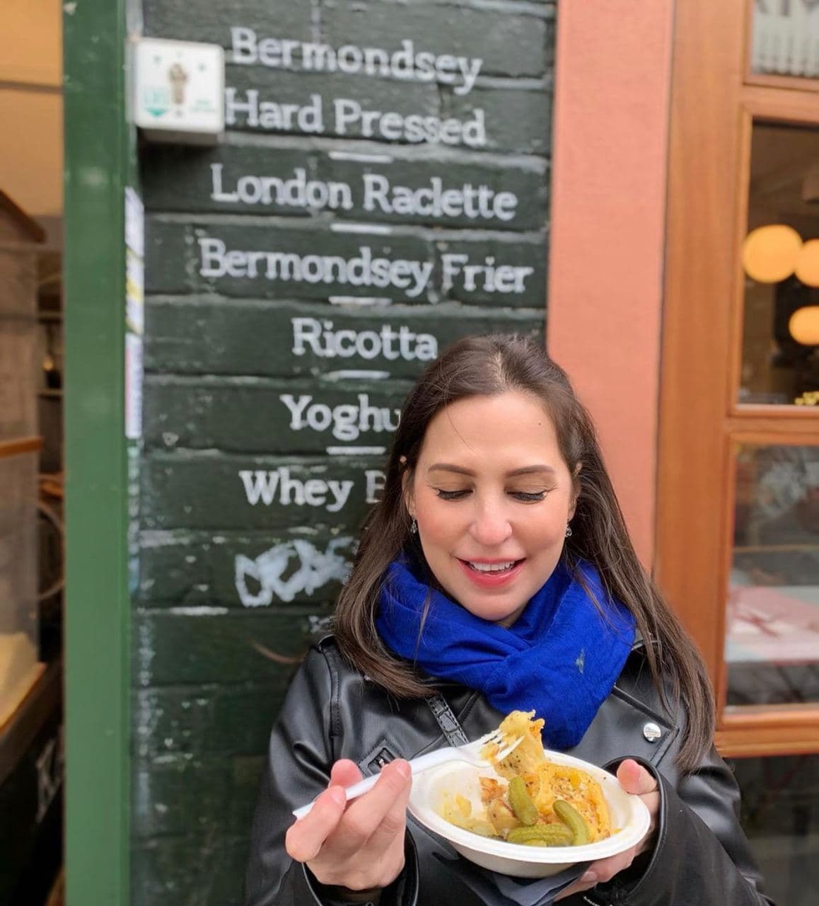 Rosa Corrales eating some food