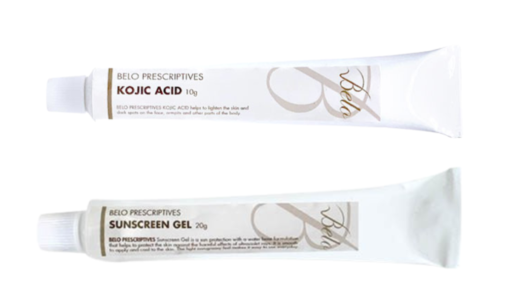 Belo Prescriptives Kojic Acid Cream & Belo Prescriptives Sunscreen Gel